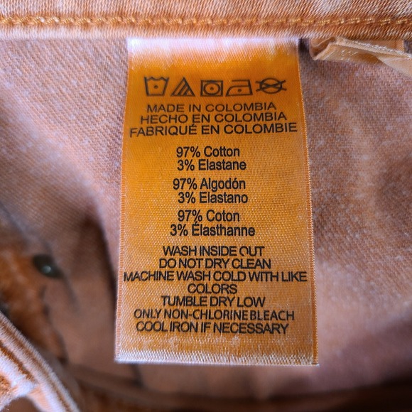 Michael Kors Jeans Womens 4 Orange Izzy Skinny Mid‎ Rise Denim Stretch - Picture 8 of 13